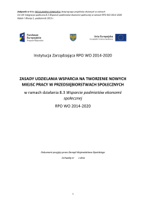 Instytucja Zarządzająca RPO WO 2014-2020