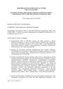 Rozporządzenie Komisji (KE) Nr 1725/2003