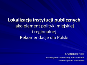 regiony słabiej rozwinięte a efekty polityki spójności w polsce