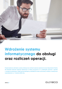 Wdrożenie systemu informatycznego do obsługi oraz rozliczeń
