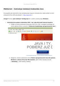 M@klernet – Instrukcja instalacji środowiska Java