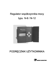 Instrukcja regulatora NOKIAN N6 N12