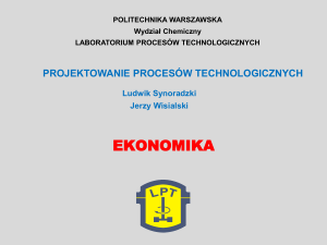 EKONOMIKA - Laboratorium Procesów Technologicznych