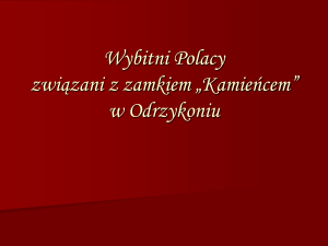 Wybitni Polacy związani z Odrzykoniem