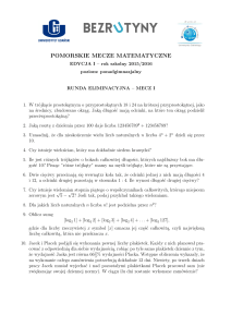 POMORSKIE MECZE MATEMATYCZNE