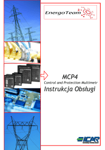 MCP4 Instrukcja Obsługi
