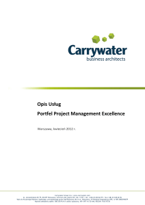 Opis Usług Portfel Project Management Excellence
