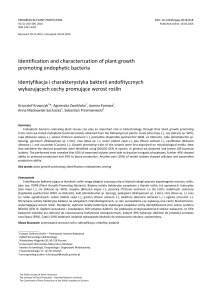 Identification and characterization of plant growth promoting