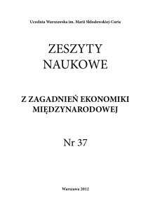 zeszyty naukowe - Uczelnia Warszawska im Marii Skłodowskiej