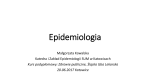 Epidemiologia - Śląska Izba Lekarska