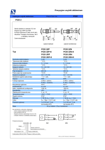 Precyzyjne czujniki zbliżeniowe PCID PCID 2 Typ PCID