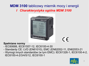 MDM 3100 tablicowy miernik mocy i energii
