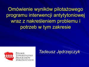 Palące kobiety w ciąży w Gdańsku. Wstępne wyniki