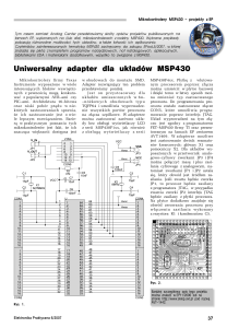Uniwersalny adapter dla układów MSP430