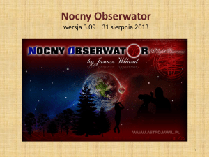 Nocny Obserwator 3.09 – INSTRUKCJA w PDF