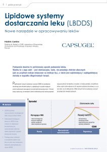 Lipidowe systemy dostarczania leku (LBDDS)