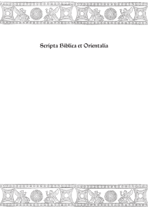 Scripta Biblica et Orientalia