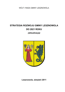 Strategia Rozwoju Gminy Lesznowola do 2021 r.