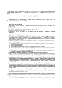 Rozporządzenie Ministra Gospodarki i Pracy1) z dnia 27 lipca 2004