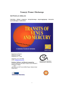 Tranzyty Wenus i Merkurego
