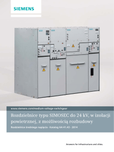 Rozdzielnice typu SIMOSEC do 24 kV, w izolacji