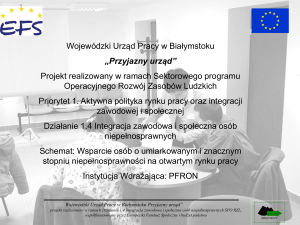 projekt - Wojewódzki Urząd Pracy w Białymstoku