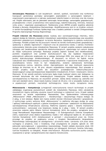 Informacja o projektach - Samorząd Województwa Mazowieckiego