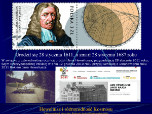 Heweliusz i różnorodność Kosmosu - Planetarium i Obserwatorium