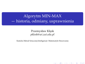 Algorytm MIN-MAX - WikiZMSI