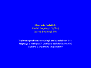 Sławomir Łodziński - Instytut Socjologii UW