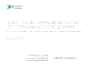 DIPODO 1 prezentacja - Wydział Prawa, Administracji i Ekonomii