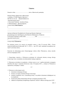 Wzór umowy - Dom Pomocy Społecznej w Batowicach