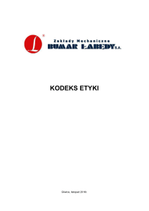 kodeks etyki polskiej grupy zbrojeniowej