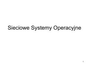 Sieciowe Systemy Operacyjne