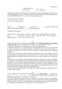 Projekt umowy - SPZOZ w Sokołowie Podlaskim