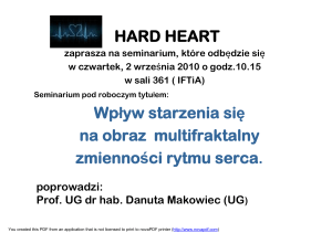 HARD HEART Wpływ starzenia się na obraz