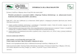 Treść ogłoszenia o naborze - Powiatowy Urząd Pracy w Biłgoraju