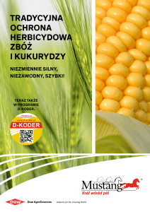 tradycyjna ochrona herbicydowa zbóż i kukurydzy