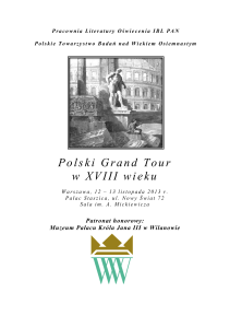 Polski Grand Tour w XVIII wieku - Muzeum Pałacu Króla Jana III w