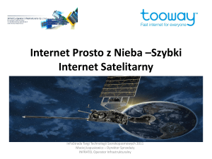 Internet prosto z nieba –szybki Internet satelitarny