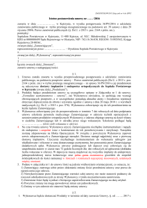 Istotne postanowienia umowy nr - Starostwo Powiatowe w Kętrzynie
