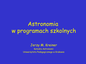 Astronomia w szkolnych programach nauczania