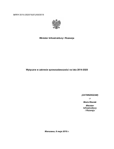 Wytyczne w zakresie sprawozdawczości na lata 2014-2020