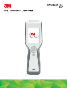 Instrukcja obsługi LM1 Luminometr Clean‑Trace