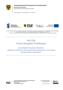 Proces Zarządczo-Produkcyjny - BIP Urząd Marszałkowski