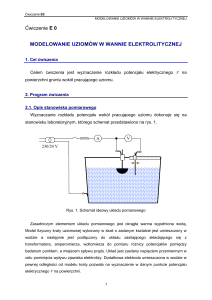 Modelowanie uziomów w wannie elektrolitycznej