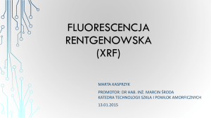 Fluorescencja rentgenowska (xrf)