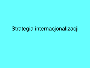 strategia międzynarodowa - E-SGH
