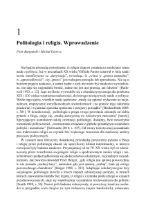 Politologia i religia. Wprowadzenie