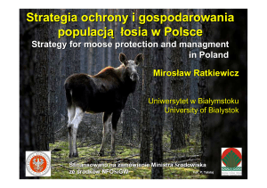 Strategia ochrony i gospodarowania populacją łosia w Polsce